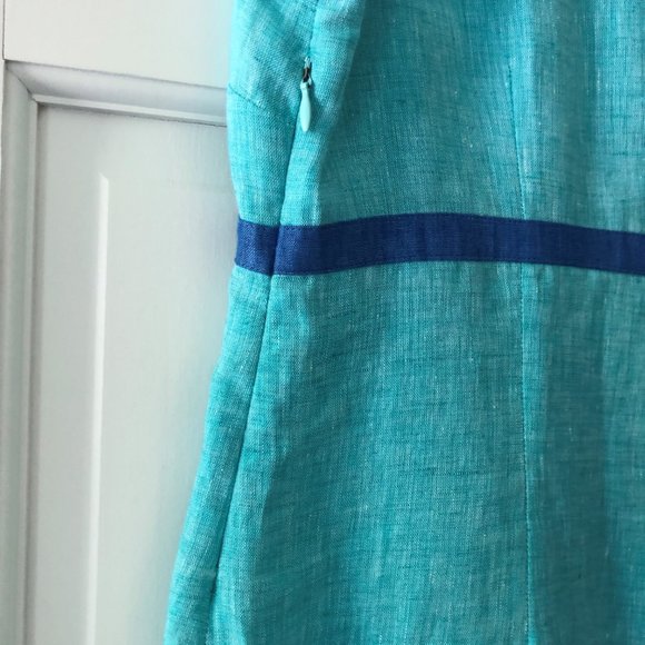 Linen sleeveless dress. - Picture 3 of 6